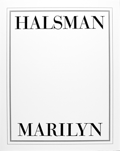 Image of Cover and Text from the Halsman/Marilyn Portfolio