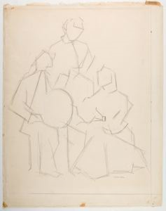 Image of Father and Two Daughters