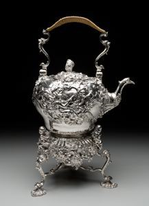Image of Teakettle on Lampstand