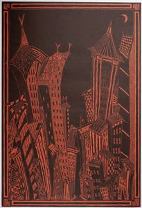 Image of Night in the Red City, from the Corcoran 2005 Print Portfolio: Drawn to Representation