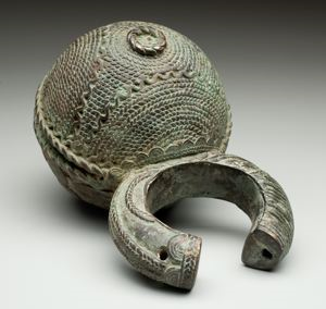 Image of Large Bronze Anklet with Bell