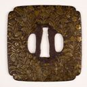 Image of Tsuba (Sword Guard) (Flowers and Butterflies)
