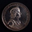 Image of Portrait of King Charles II of England and Ireland (obverse); King Charles II in Front of Harbor with Warships (reverse)
